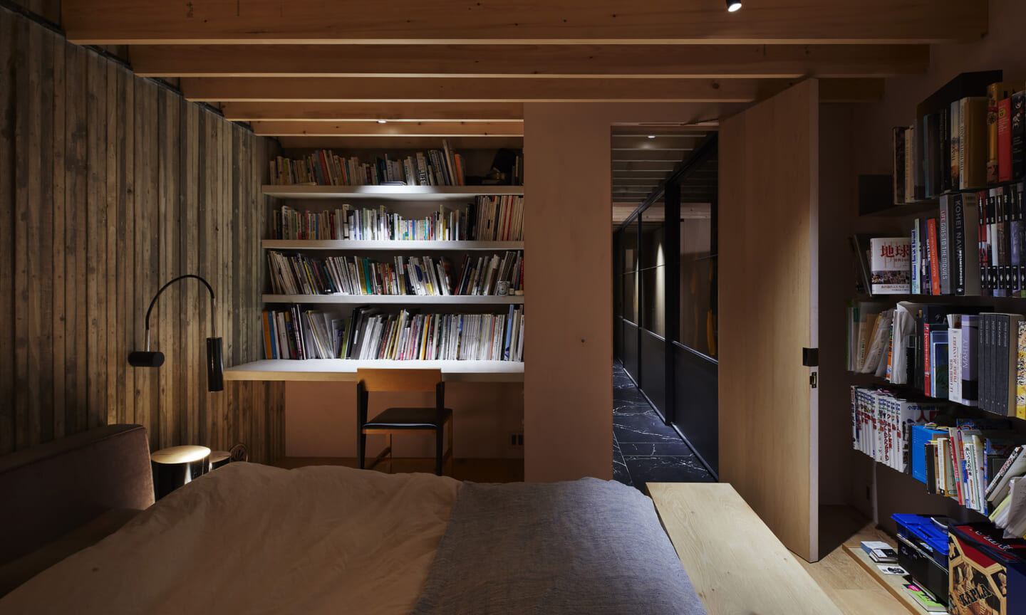 谷尻誠の自邸「House T」の寝室