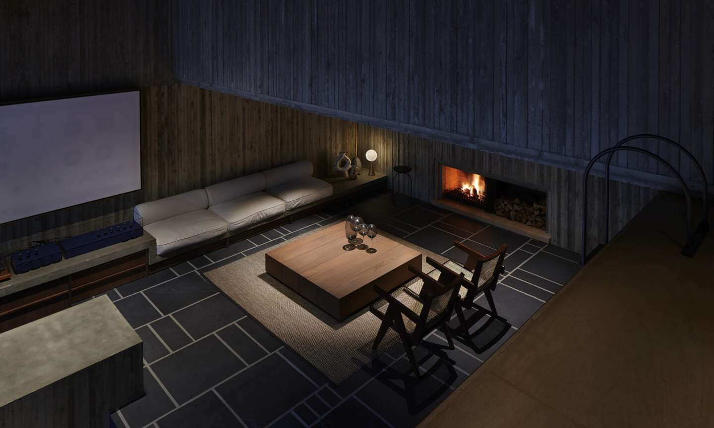 谷尻誠の自邸「House T」のリビング